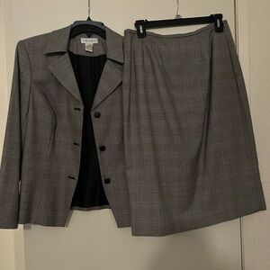 Worthington Black and White Checkered Blazer